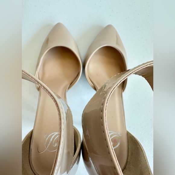 Delicious Women’s Nude Pointy Toe Ankle Strap Heel Size 9 - Picture 8 of 10
